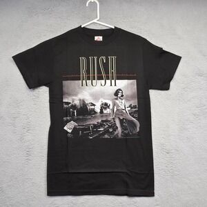 Rush Permanent Waves Shirt Men S Black Music Band Progressive Rock New 1980  Tee